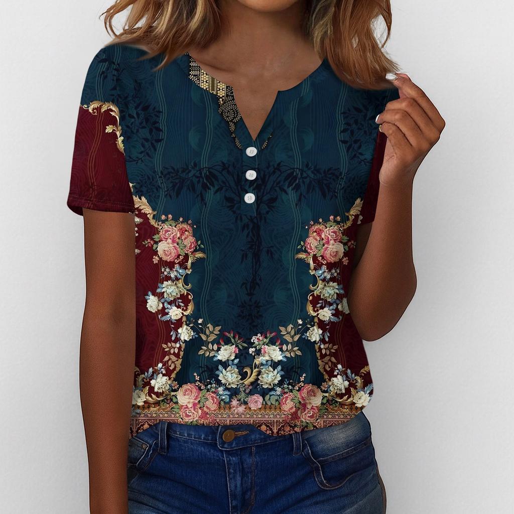 Summer Tops For Women Button Down Blouses For Women Dressy Casual V Neck T Shirts