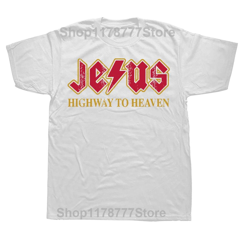 Deadlift Jesus  Weightlifting Funny Gym T Shirts Graphic  Streetwear Short Sleeve Birthday T-shirt Mens Clothing