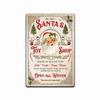 SANTA CLAUS WORK SHOP  TIN SIGN  VINTAGE REPLICA CHRISTMAS METAL POSTERAluminum