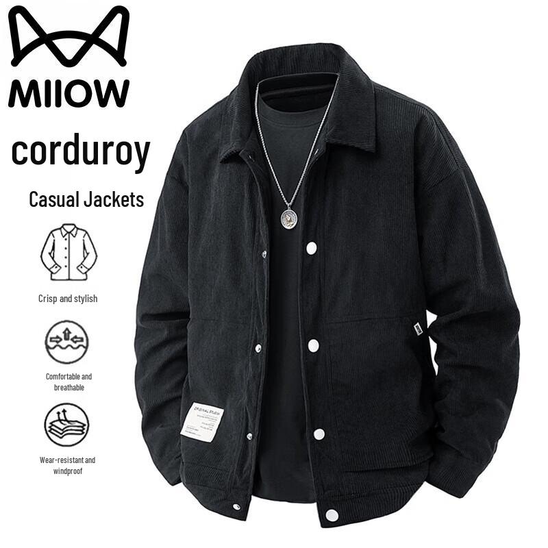 

Men s Corduroy Casual Jacket 5XL