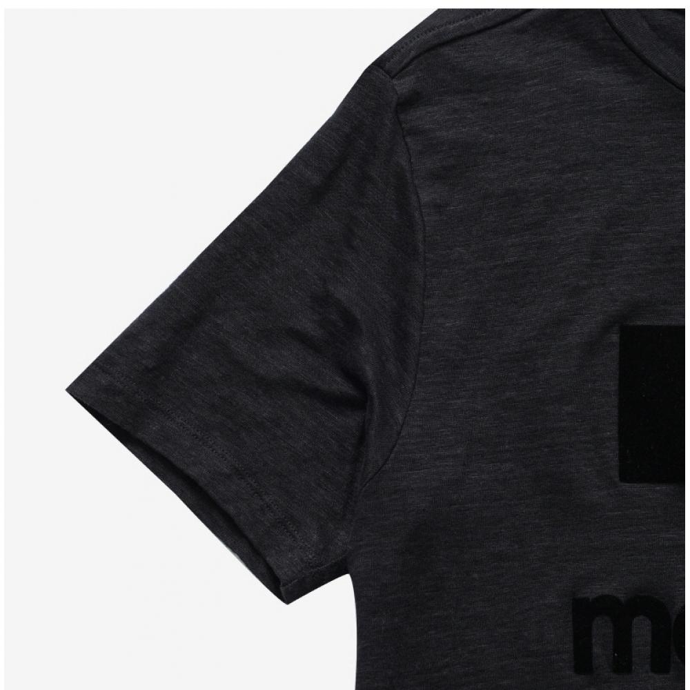 ISabelle Marant TS0001fb A1n09e 01bk Zewel Zewell Linen Women S Short Sleeve Tee