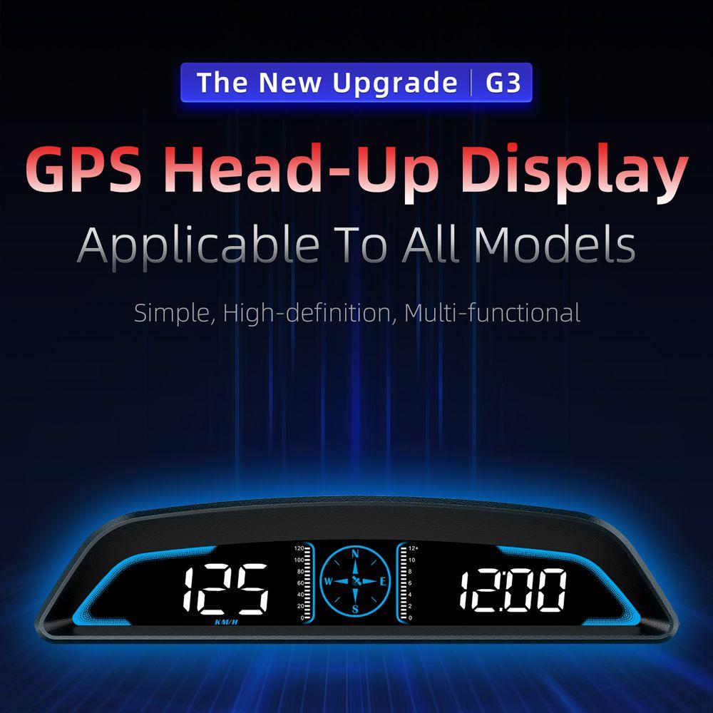 

Инструмент для автоматической диагностики автомобиля HUD HD проекционный дисплей G3 GPS сигнализация скорости одометр цифровой спидометр компас HUD проектор для всех автомобилей
