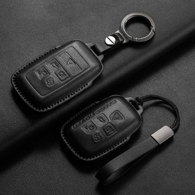 Θήκη Καλύμματος Καλύμματος Καλύμματος Κλειδιού Αυτοκινήτου για Land Rover Range Rover Sport Evoque Freelander Velar Discovery 4 Κάτοχος Μπρελόκ Δερμάτινο