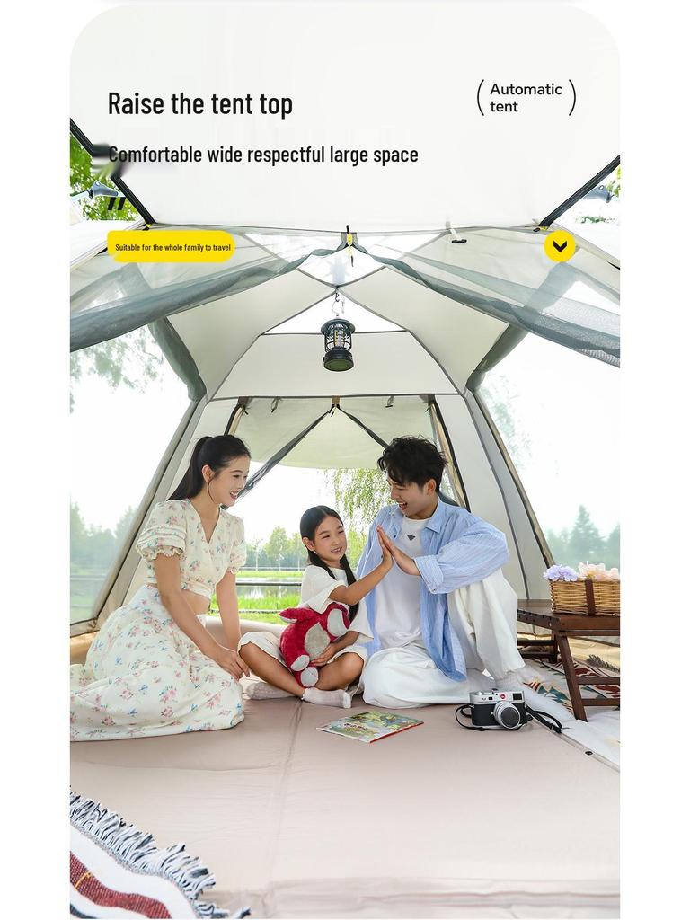 3-4 Person Automatic Rainproof Camping Tent - Indoor/Outdoor Portable Equipment