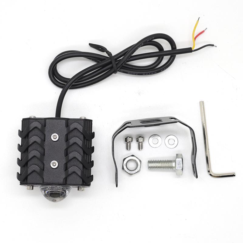 Motorcycle 8000LM Spotlight 6000K Yellow White Dual Color 80W Car Driving Light