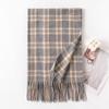 Korean Atmosphere Scarf for Women In Autumn and Winter Versatile for Couples Students Thickened Long Warm Plaid Shawl Dual Use
