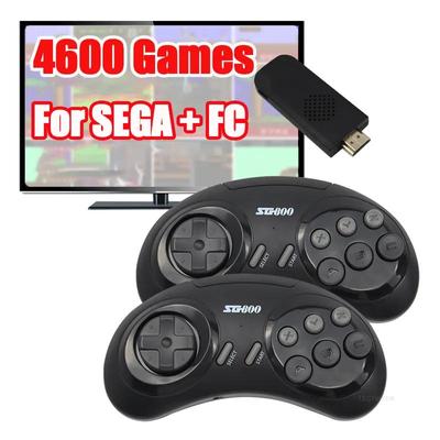 16-Bit MD Genesis Retro Game Console Voor Sega Genesis Ingebouwde 4600 Klassieke Spellen Controller Gamepad Videogame Stick met TV HD