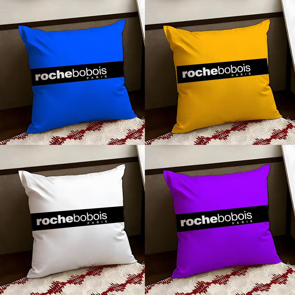 RRoche Fashion BBobois Cushion Cover Reversible Soft Durable Pillow Cover Home  Car MultiScene Use for Daily Comfort