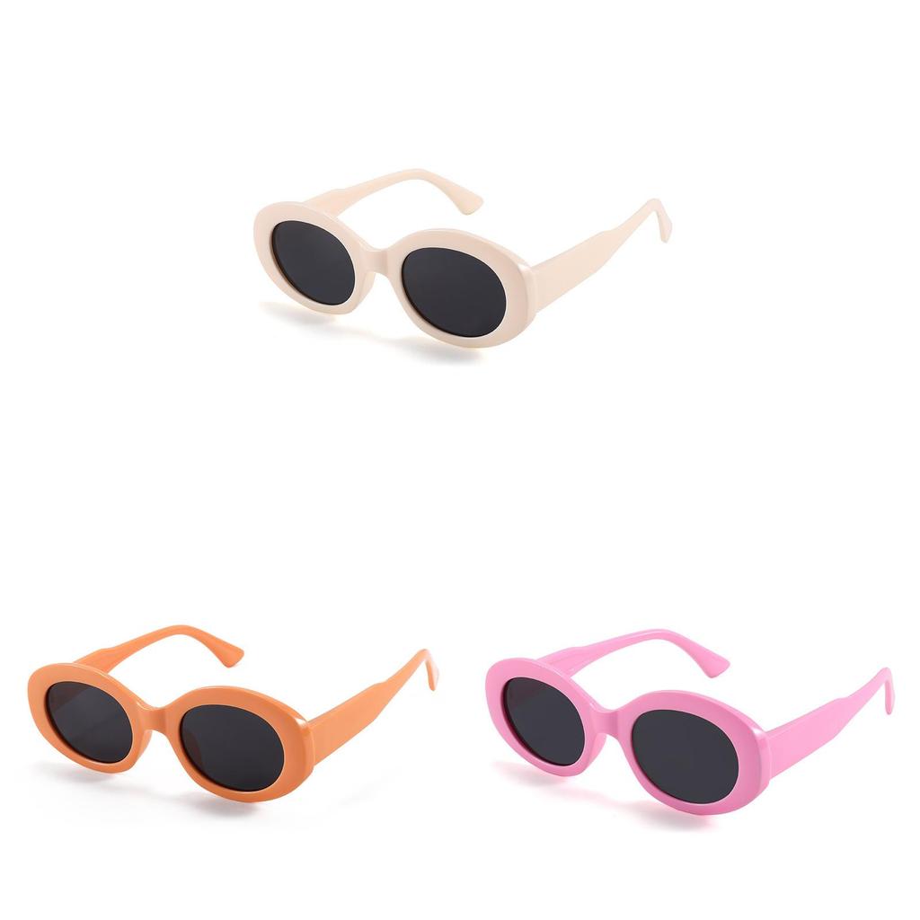 Stylish Polarized Childrens Sunglasses Oval Frame Summer Outdoor Uv Protection