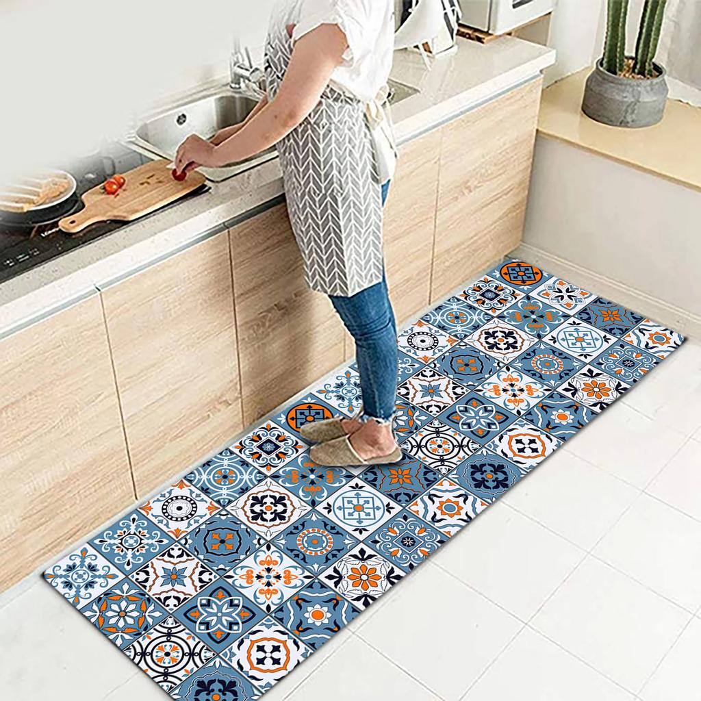 Home Carpet Entryway Anti-Slip Bathroom Kitchen Floor Mat Carpet Entrance Door Mat Corridor Floor Decoration Home Kitchen Carpet