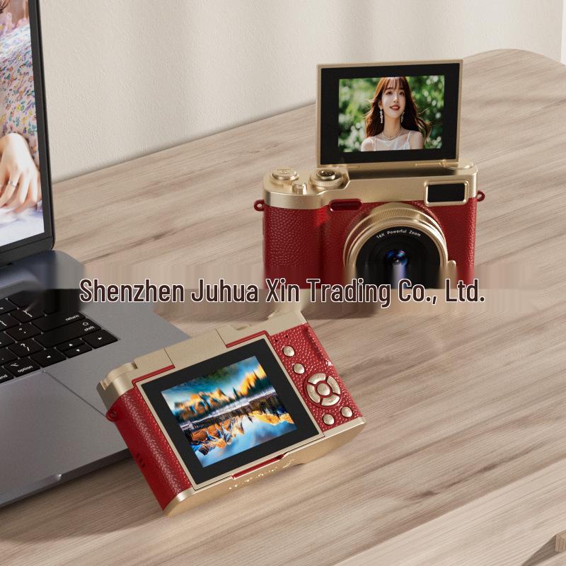 Retro Ultra-Clear Flip Screen CCD Card Camera for Students