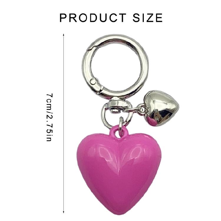 Elegant Big Heart Key Chain Crafted with Resin and Alloy Multifuntional Addition to Fashion Ensembles for Any Occasion