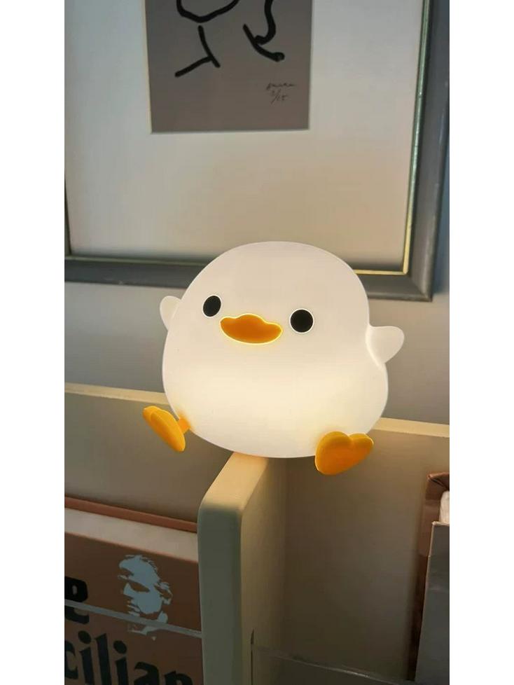 Doudou Duck Silicone Night Light: Children's Bedroom Sleep Aid & Valentine's/Birthday Gift