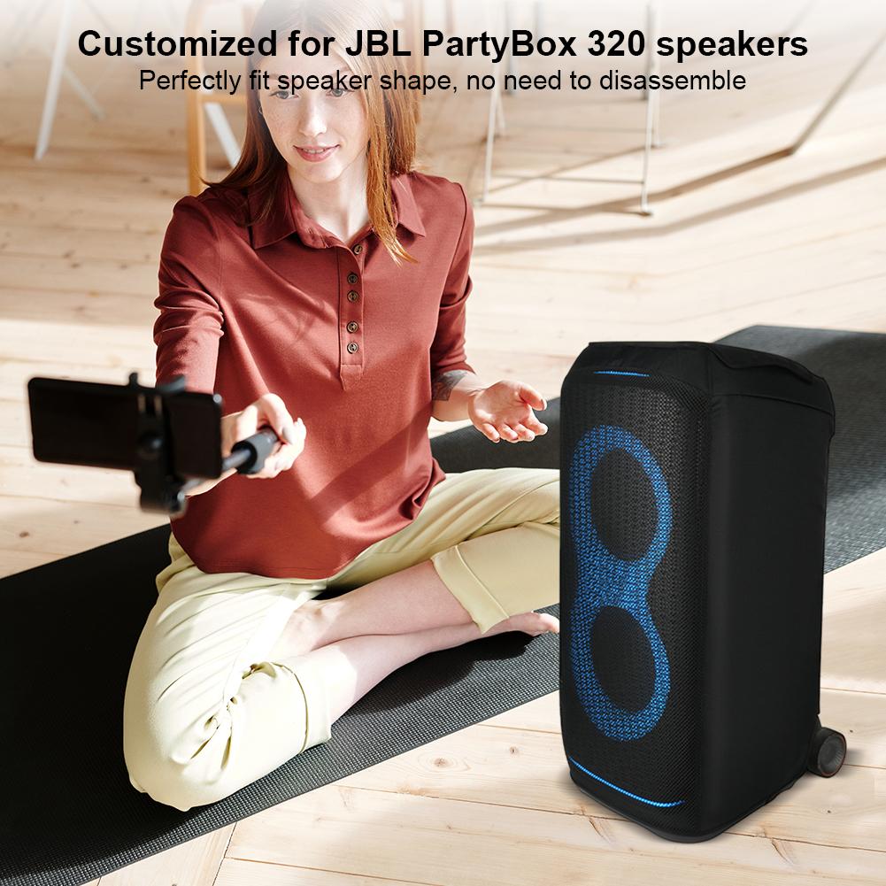Mesh Dust Cover Outdoor Speaker Protective Cover Protective Case for JBL PartyBox Stage 320 Portable Speaker