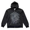Grensoverschrijdende bestseller sweatshirt Sp5der555555 zwarte letter stud spinnenweb sweatshirt met rits hoodie directe levering op voorraad