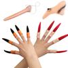 Witch Fingers Nails Halloween Costume Props Fake Witch Nose for Party Club
