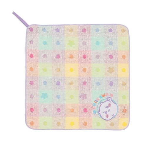 

Marushin Chiikawa Loop Towel, Pastel Dot Shower, Organic Cotton, Antibacterial Treatment, 0776016200