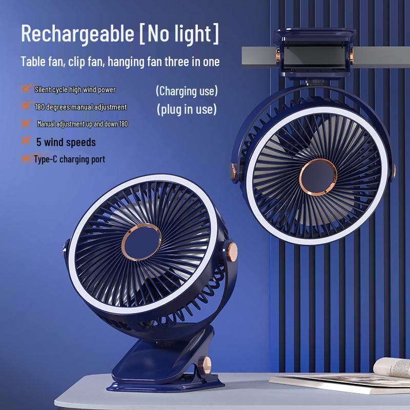 Portable Multifunctional Clip Fan: Strong Wind & Long Battery Life for Desktop or Outdoor Use