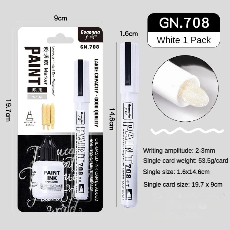 

Metallic Paint Marker Pens with Ink Set Gold Silver White 2mm Art Markers for Manga Crafts Scrapbooking Stationery Art Supplies