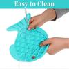 Dog Lick Pad Silicone Slow Food Lick Pad for Peanut Butter or Yogurt Reduces Boredom and Anxiety Cat Slow Feeder Pet Lick Pad for Pet Bath and Groomin
