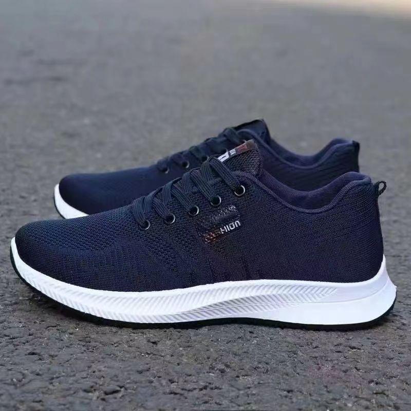 Kick-in Men's Hollow Fly-woven Mesh Summer New Breathable Men's Sports Shoes Men's Shoes Lace-up Youth Trend