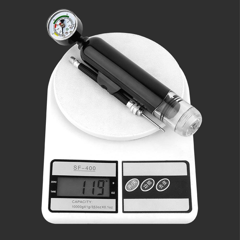 Luftballpumpe Tragbare Sportpumpe mit Manometer mit Abnehmbarem Schlauch für Fußball Basketball Fußball