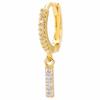 Luxury 26-Letter Pendant Earrings: Micro-set Zirconia Studs, Copper Plated with 18K Gold, European & American Style