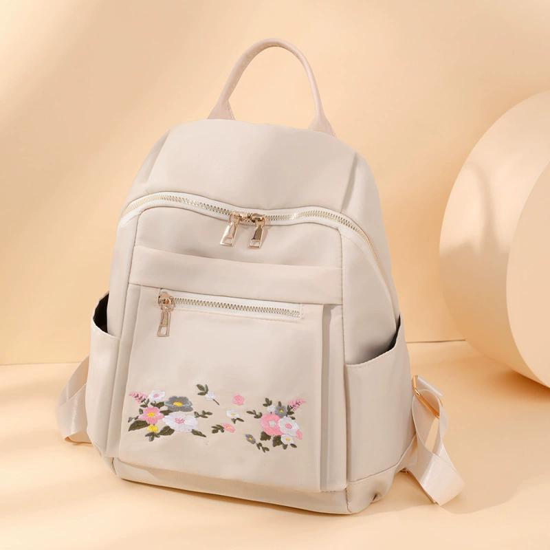 

WTEMPO Lightweight Large Capacity Outdoor Shopping Sports Backpack Fitness Leisure Backpack Couple Travle Shopping PU Soft Zipper Backpacks 1pc*one size бежевый