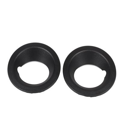 2PCS Capa Anel Luz de Nevoeiro Para-choque Dianteiro 51113400912 Preto Substituição para X3 E83 2004‑2006