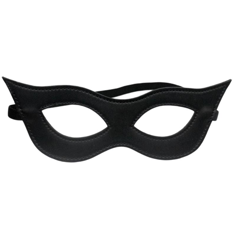 Friendly PU Leather Masquerades Mask With Adjustable Elastic Band For Themed Parties Stage Performances