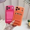 Helle Glitzer Kartensteckplatz Tasche Hülle Für Für Iphone 17 Air 16 1 14 13 12 11 Pro Max XR X XS 8 Plus Bling Neon Candy Hülle