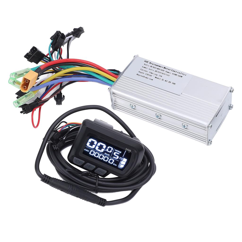 Electric Cycle Brushless Controller LCD Display Mini Meter 36V 48V 60V 450W 500W Intelligent Sine