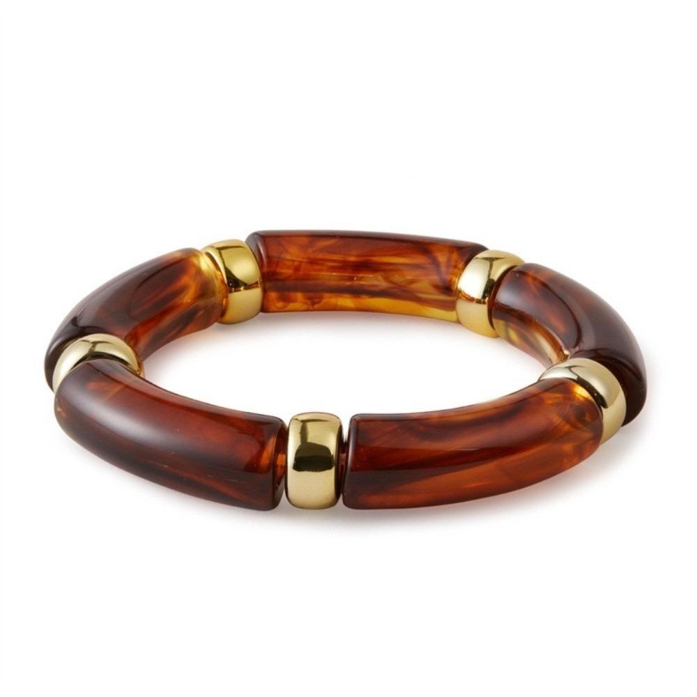 Bamboo Bohemia Style Bracelets Acrylic Women Bangle Fashion Beads Bracelets  Couple