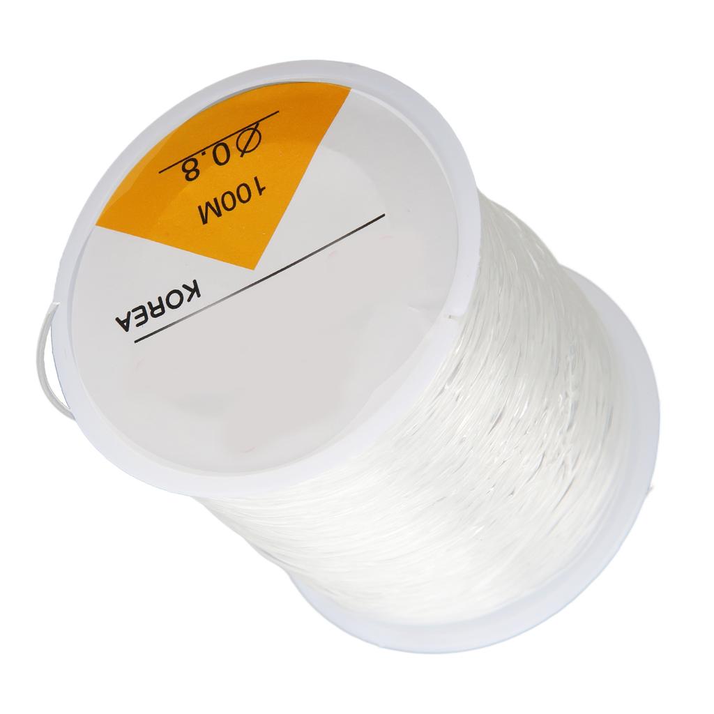 Elastic String 0.8mm Round Transparent Bead Cord for DIY Jewelry Making Bracelets Beading