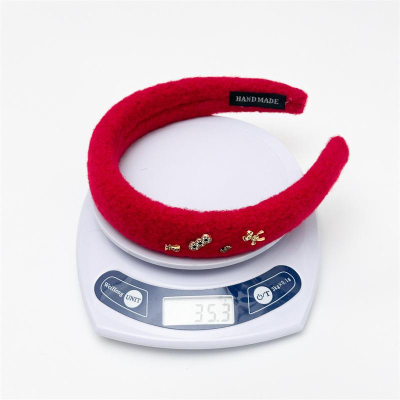 Lucky Red Hairband for Women New Year Aesthetic Headpiece Festive Hair Accessory for Party Gift