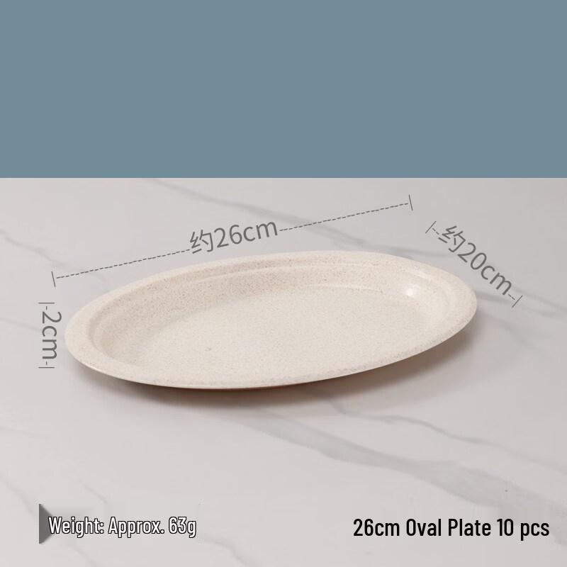 ZISIZ Small Round Plastic Disposable Plates