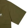 New Balance T Shirts Men's Green Crew Neck Moderate Straight Fit AMT22371-KAC