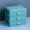 Colorful Drawer Layered Storage Large Capacity Jewelry Stationery Case Handle Box  Home Office