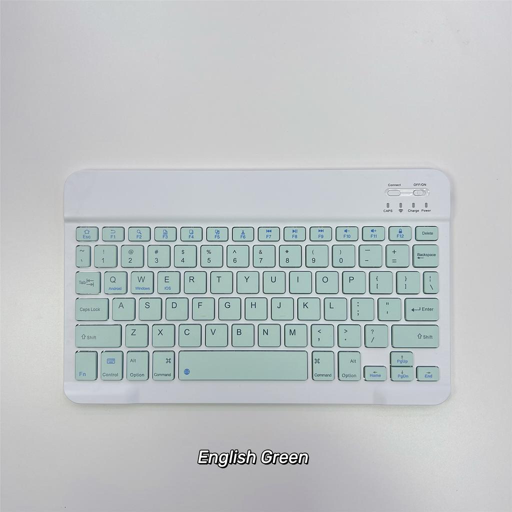 Ultra-Slim Bluetooth Keyboard Portable Mini Wireless Rechargeable for iPad Korean Japanese English Spanish Russian