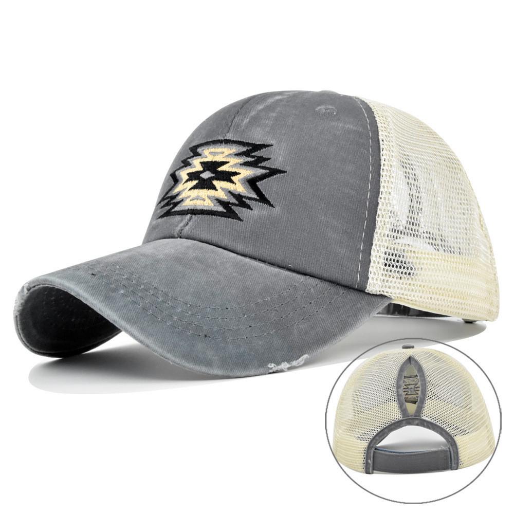 Embroidered Baseball Cap With 3d Embroidery Duck Tongue Cap Wide Brim Sunshade Elastic Ponytail Cap