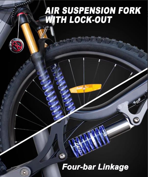 EBike Cool model TX19 1000W Motor 48V19.2AH Battery Dual Hydraulic Braking E bike 29-Inch Tires 27-Speed Off-Road Electric Bicycle