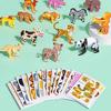 25Pcs/Set Kids 3D Puzzle Toy Cartoon Animal Dinosaur Airplane Cognition 3D Jigsaw Assembly Educational Game Kit Toddlers Boys Girls Gift