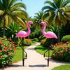 Solar Flamingo Garden Stake Light - Outdoor Landscape Decoration
