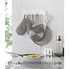 Yamazaki Film Hooks, Kitchen Tool Hooks, 6-Piece Set, White, Dimensions: W25 X D4 X H6cm, Tower, Floating Storage, Easy Installation, Product Code: 21