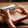 Kalimba 17 Teclas com Buraco 21 Teclas Kalimba Madeira Maciça Completa Piano de Polegar Instrumento Musical Profissional Mbira Para Iniciantes