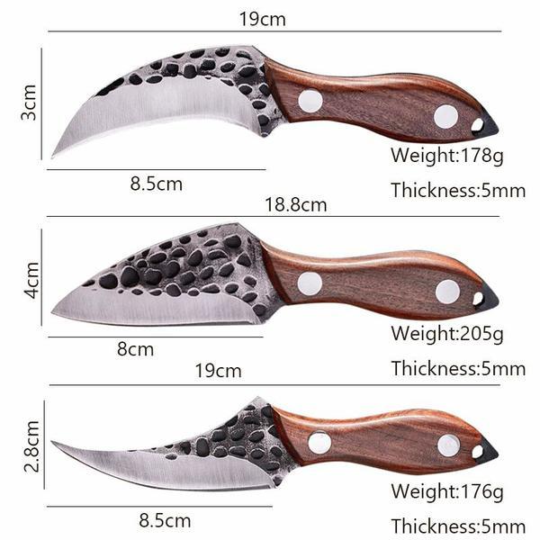 Stainless Steel Meat Cleaver Kitchen Kniives Meat Knife Fruit Cutter Outdoor Dividing Knife