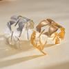 DIEZI Vintage Hip Hop Metal Butterfly Cuff Bangles Punk Gold Color Geometric Wide Bracelets Bangles For Women Men Jewelry