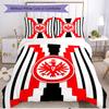 3-teiliges Bettbezug-Set (1 * Bettbezug + 2 * Kissenbezug, ohne Kern), Eintracht Frankfurt Print Weiches Ganzjahres-Bettwäscheset, Heim-Schlafzimmer-Dekoration Geschenk