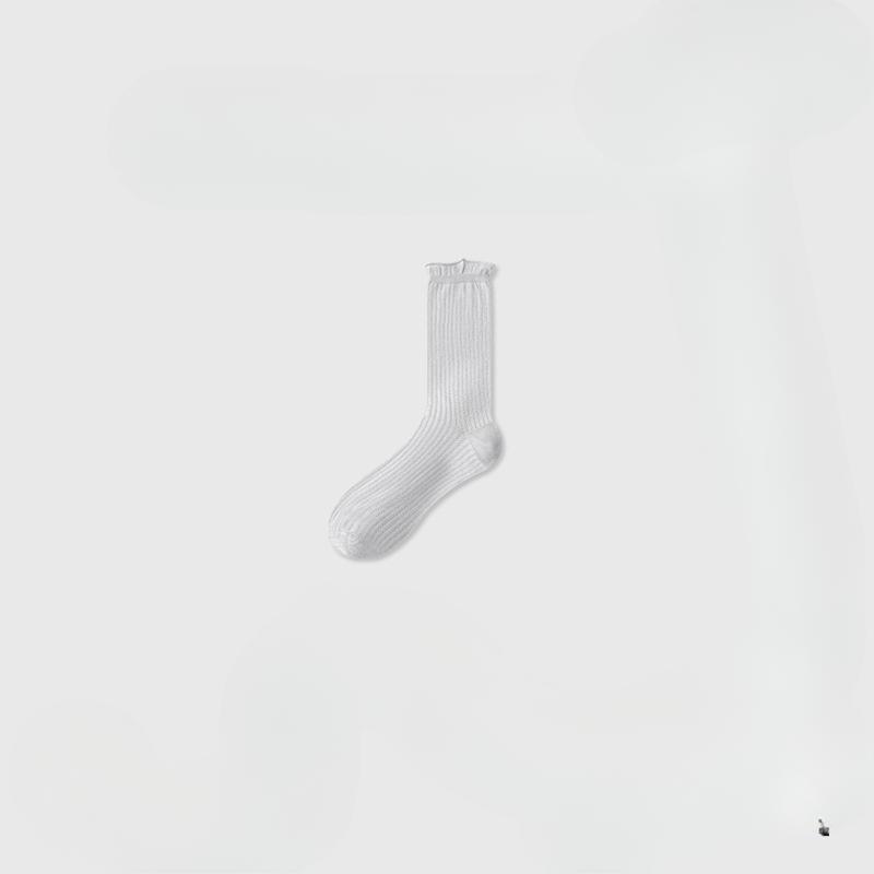 Dopamine Pile Pile Socks for Women, Summer Thin, Long, Antibacterial, Breathable, Cool, Ballet-style Modal Long Socks
