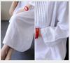 Women's Artistic Retro V-Neck Cotton Linen Dress – Single-Breasted, Casual, Five-Sleeve, Loose Fit for Summer 2025.
